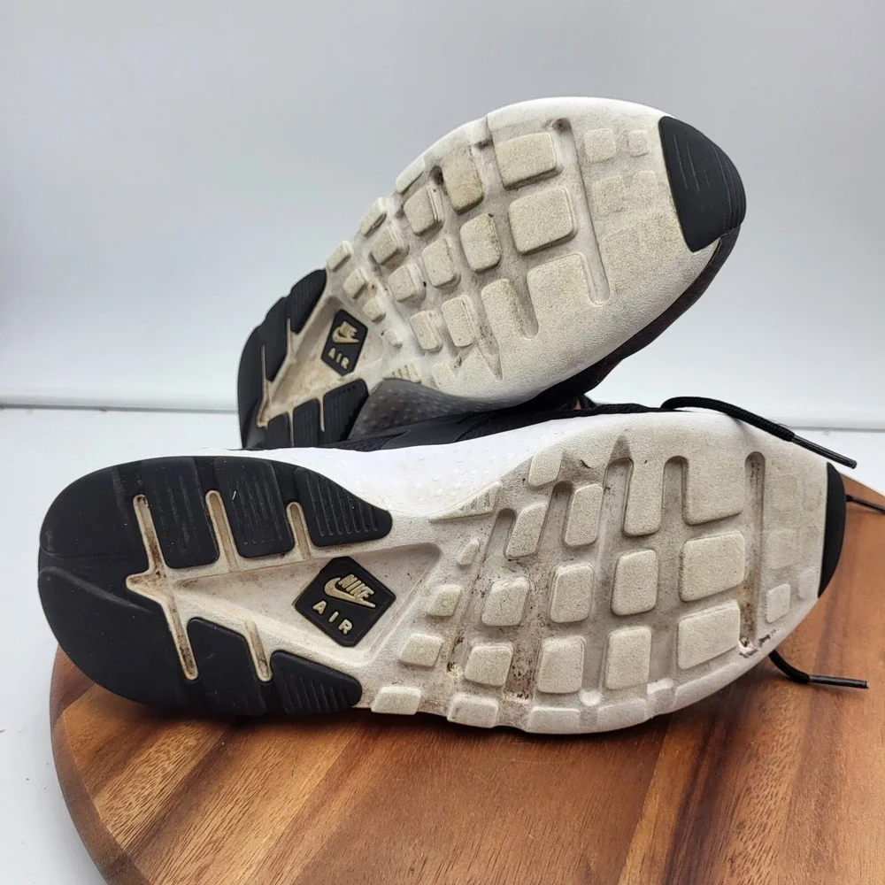 Nike‎ Womens Air Huarache Run Running Shoes Size 9.5 819151-008 Black Trainers